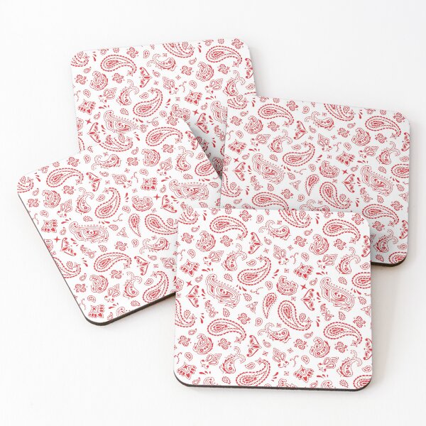 Item preview, Red on White Paisley designed and sold by BadBehaviour.