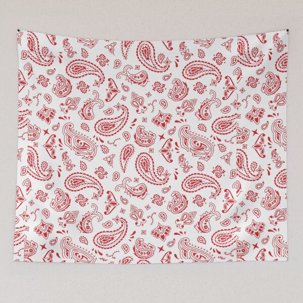 Item preview, Red on White Paisley designed and sold by BadBehaviour.