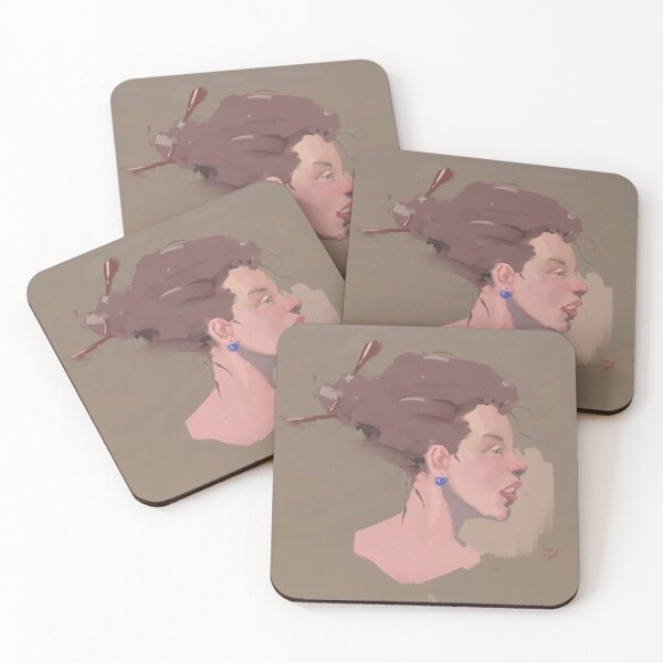 Item preview, Woman portrait painting designed and sold by manuelcsart.
