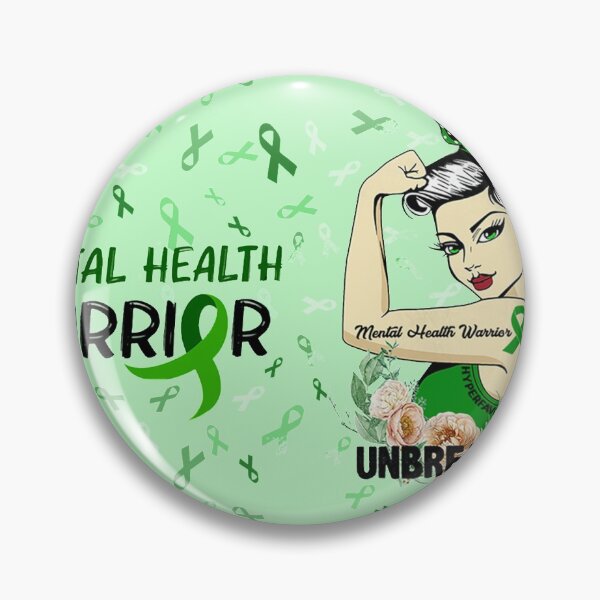 Item preview, Mental Health Awareness Warrior Unbreakable designed and sold by robert-white.