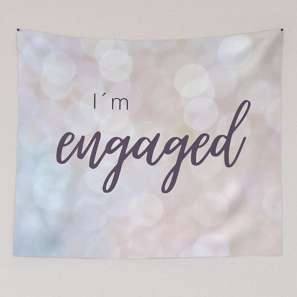 Item preview, Bride to be glowing purple I´m engaged design designed and sold by Adri Graterol.
