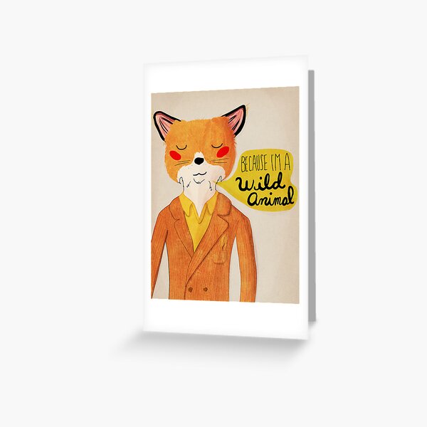 fantastic mr fox birthday card