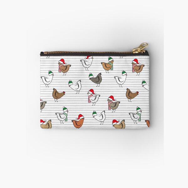 Item preview, Christmas Chickens (stripes) designed and sold by littlearrow.