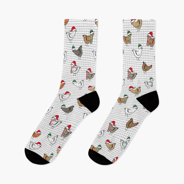 Item preview, Christmas Chickens (stripes) designed and sold by littlearrow.