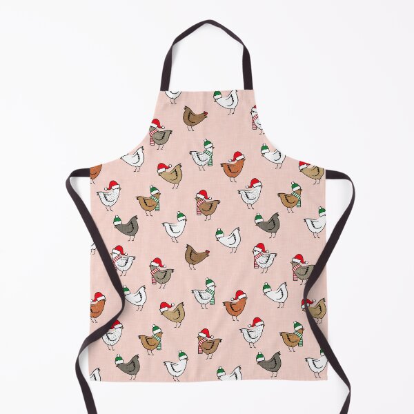 Item preview, Christmas Chickens (pink) designed and sold by littlearrow.