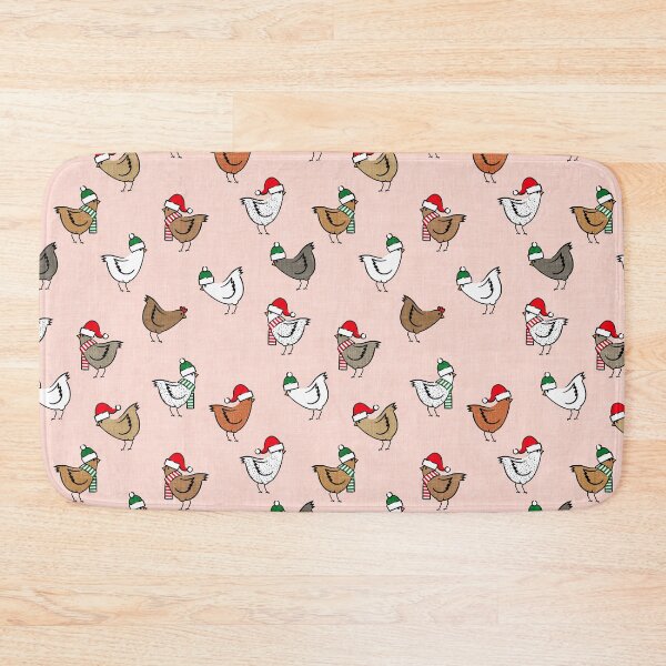 Item preview, Pollos Navideños (rosa) designed and sold by littlearrow.
