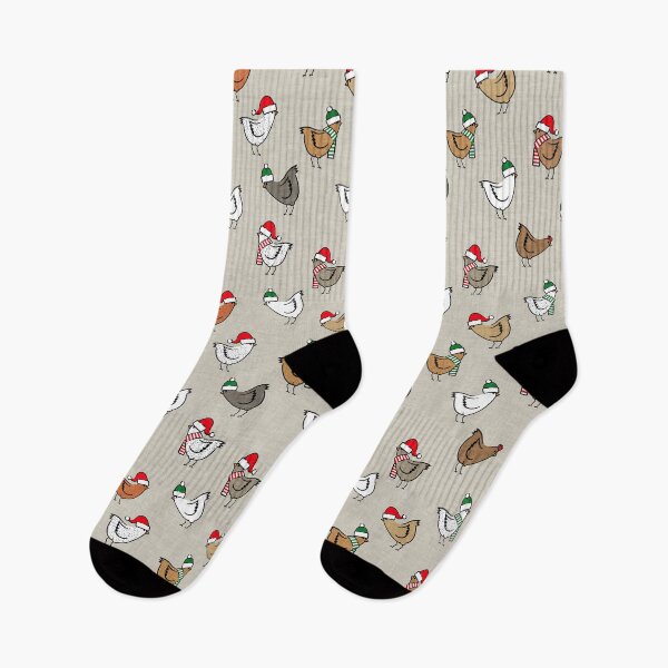 Artikelvorschau, Weihnachtshühner (beige) entworfen und verkauft von littlearrow.