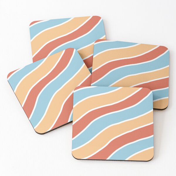 Item preview, Retro Waves White Red Blue Aesthetic Simple Stripes designed and sold by millafrlan.
