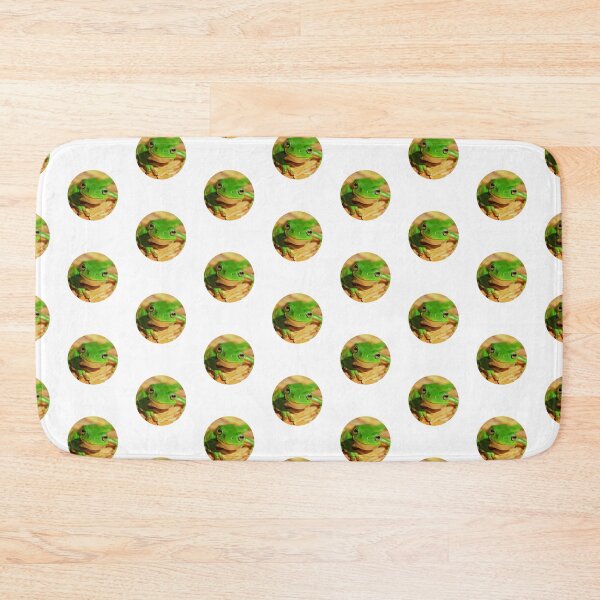 Item preview, Colorful Modern Green Frog Photo Portrait  designed and sold by MakiMak.
