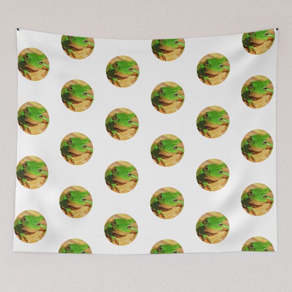 Item preview, Colorful Modern Green Frog Photo Portrait  designed and sold by MakiMak.