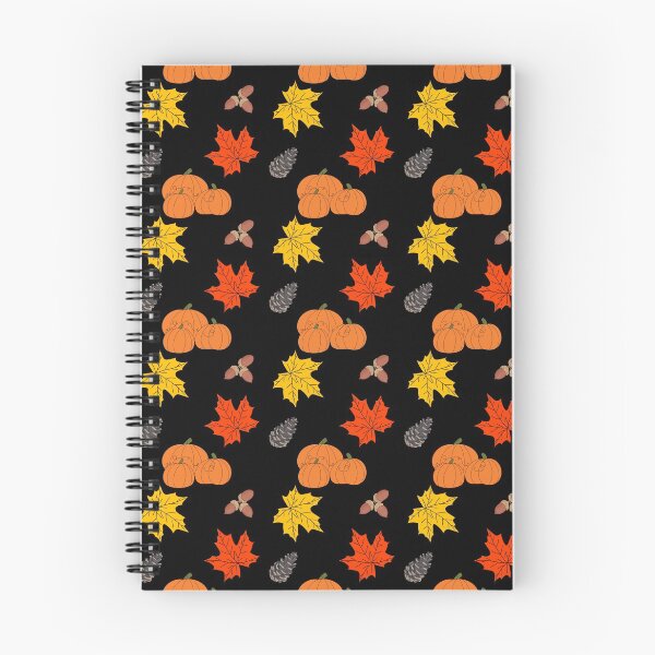 Item preview, Pumpkins Leaves Acorns Pine Cones Fall Illustration Pattern designed and sold by Itaya Art.