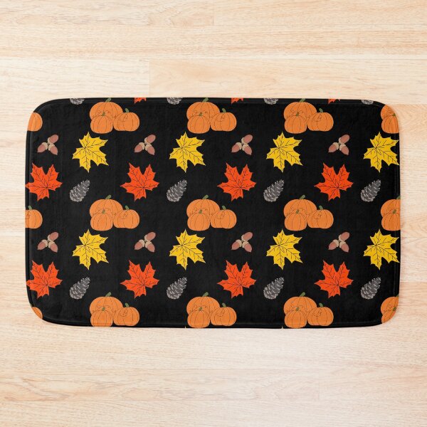 Item preview, Pumpkins Leaves Acorns Pine Cones Fall Illustration Pattern designed and sold by Itaya Art.