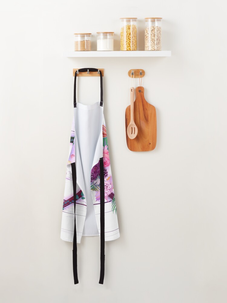 Alternate view of Shabby Chic Hearts on Distressed Wood Apron