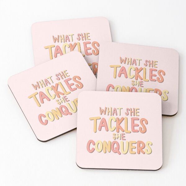 Item preview, What She Tackles She Conquers designed and sold by lilacfinches.