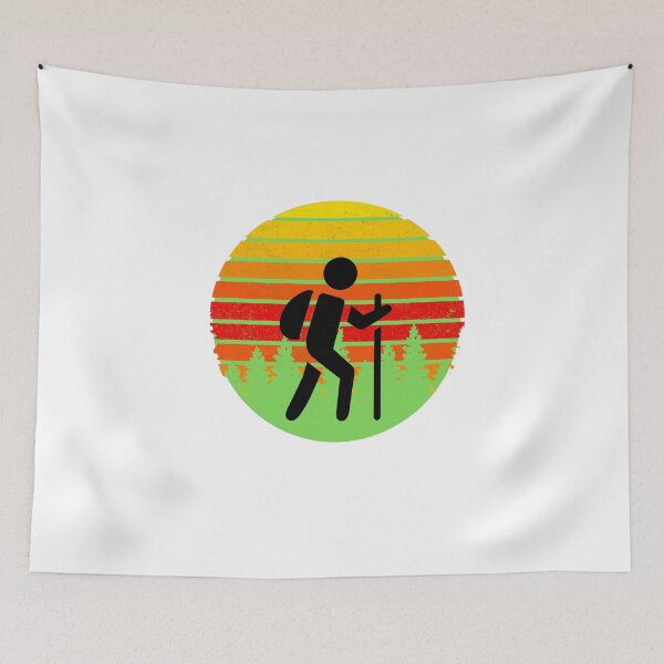Item preview, Vintage Hiking Sunset designed and sold by AdventurePrints.