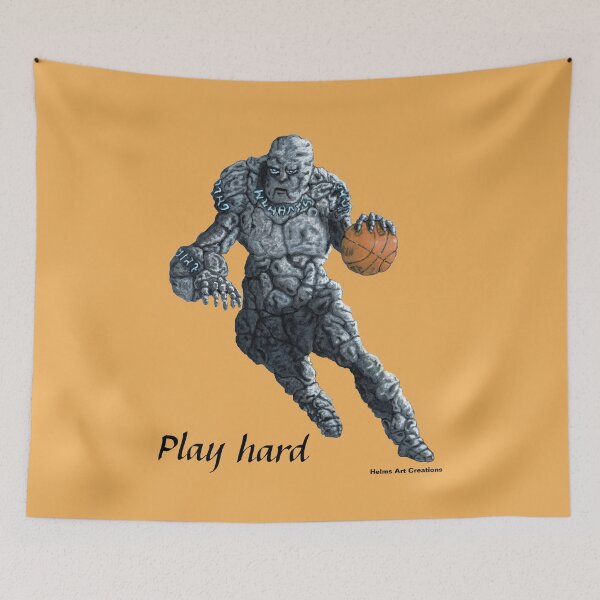 Item preview, Stone Golem Basketball Player designed and sold by HelmsArt.
