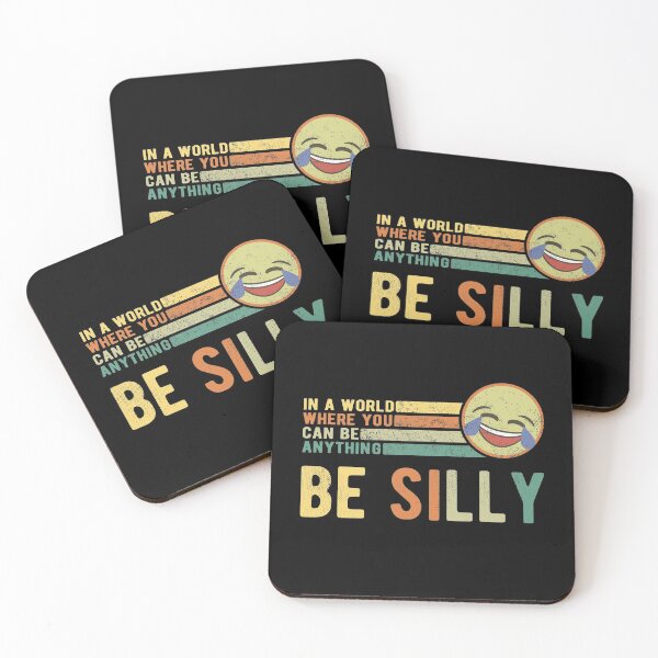 Item preview, In A World Where You Can Be Anything Be Silly Retro Gift designed and sold by T-minus.