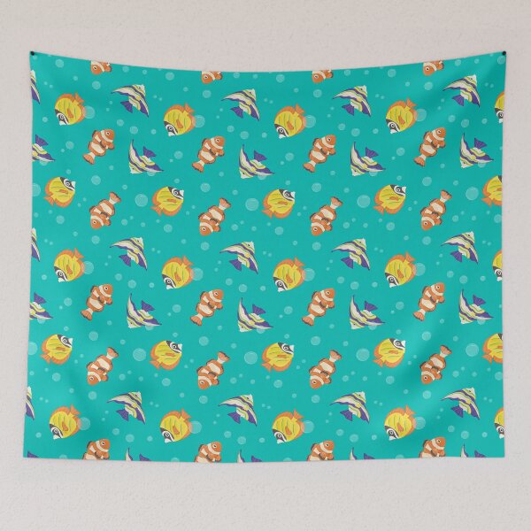 Item preview, Fish Pattern designed and sold by the-artsy-park.