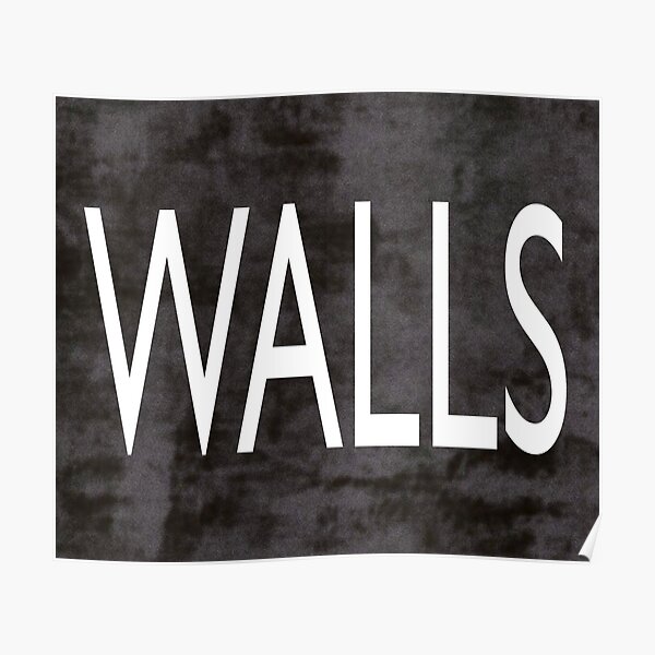 Louis Tomlinson walls Album Print/poster in BLACK 