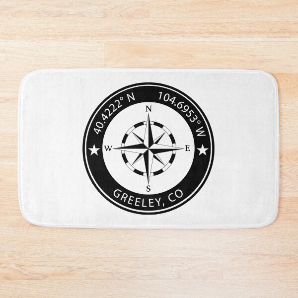 Item preview, Greeley, Colorado Geographical Coordinates designed and sold by TeeOhGraphics.
