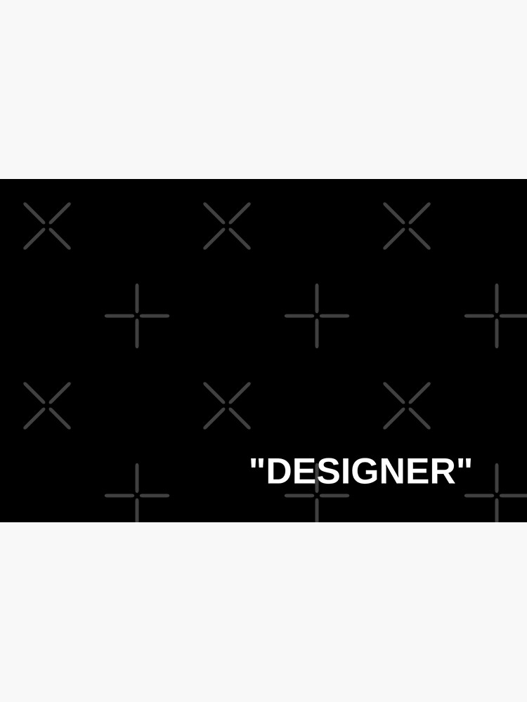 Off White Style Label - "Designer" - Black by dragnloc