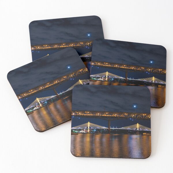 Item preview, Portland, Oregon Bridge Reflection at Night designed and sold by SafariByMarisa.