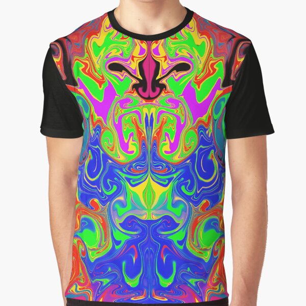 Modern Batik pattern abstack colour Graphic T-Shirt