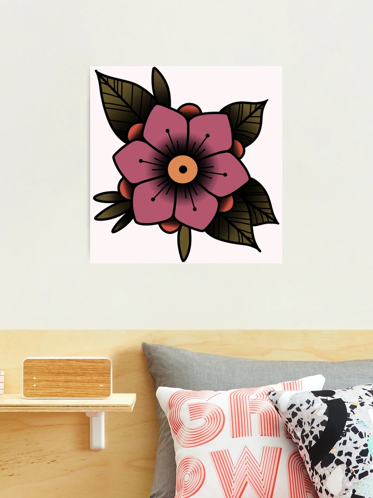 American Traditional Flower American Traditional Tattoo Flowers