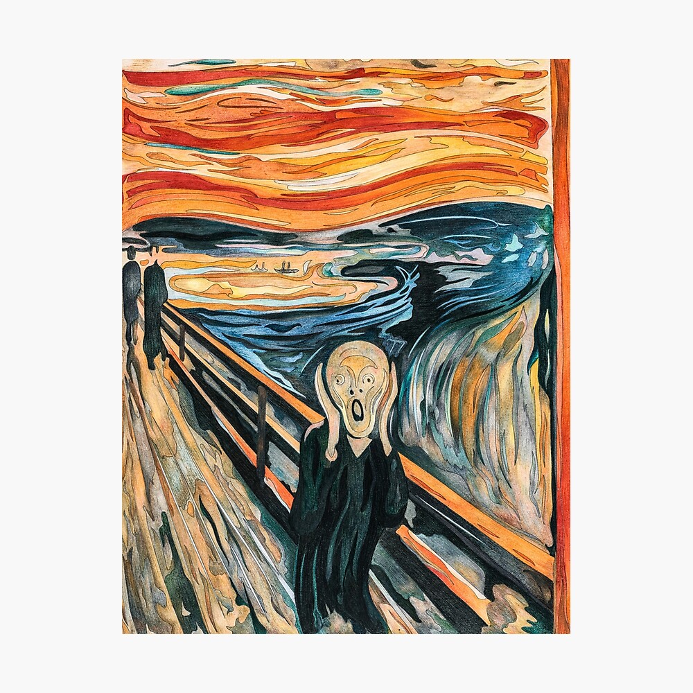 Premium Lienzo Arte Edvard Munch The Grito Muchos Tamaños