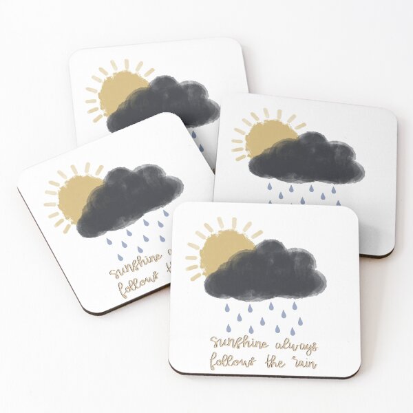 Item preview, "Sunshine Always Follows the Rain" Sticker designed and sold by gsnavelydesigns.