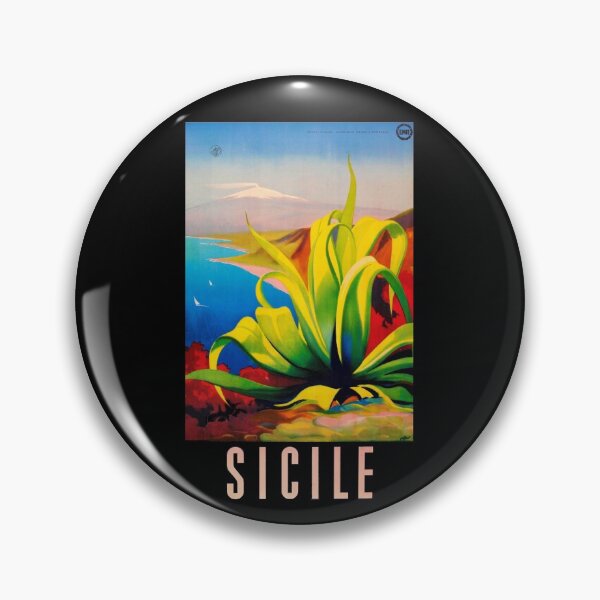 Aperçu de l'œuvre Vintage Sicile Sicilia Italia Sicily Italy European Travel créée et vendue par digitalvintage.