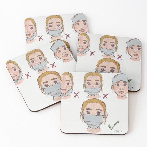 Item preview, How to Wear a Mask designed and sold by MomOfArtists.