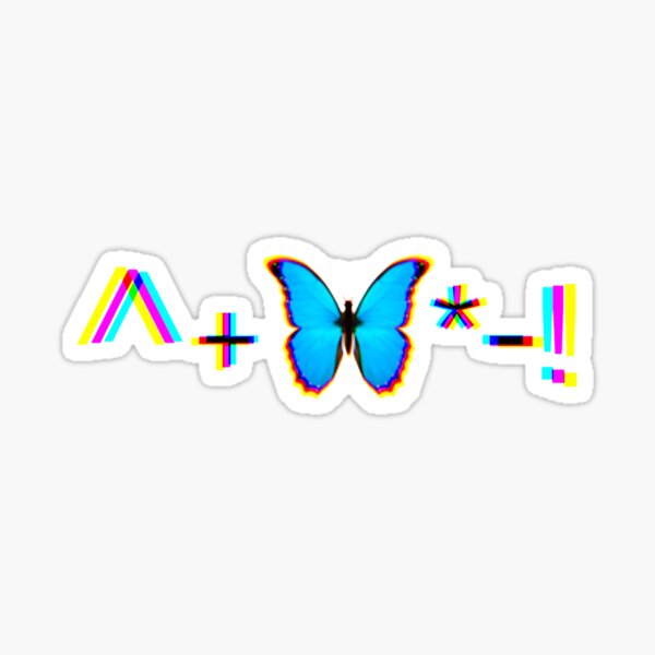 Slatt Playboi Carti ^+*-! Butterfly Sticker