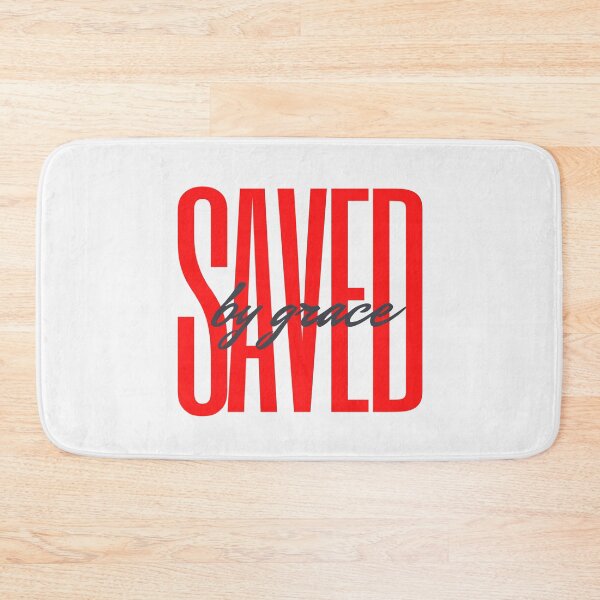 Item preview, Saved by Grace (red) designed and sold by LiveAndGlow.