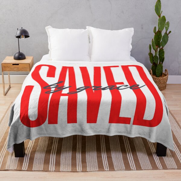 Item preview, Saved by Grace (red) designed and sold by LiveAndGlow.
