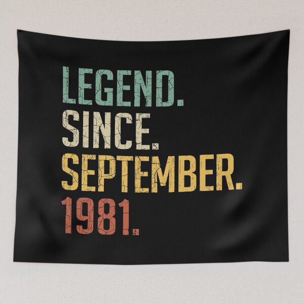 Item preview, Legend Since September 1981 39th Birthday Gift 39 Years Old Vintage September 1981 designed and sold by Takatv.