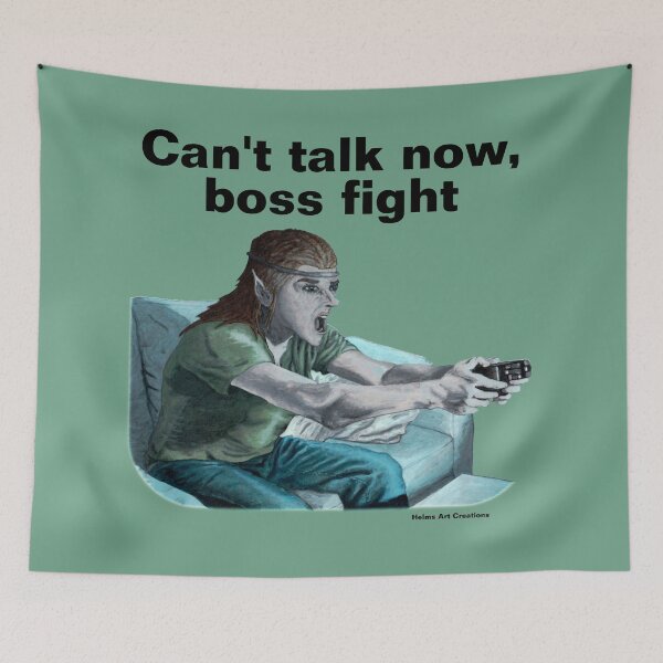 Item preview, Elf Gamer Playing Video Games designed and sold by HelmsArt.