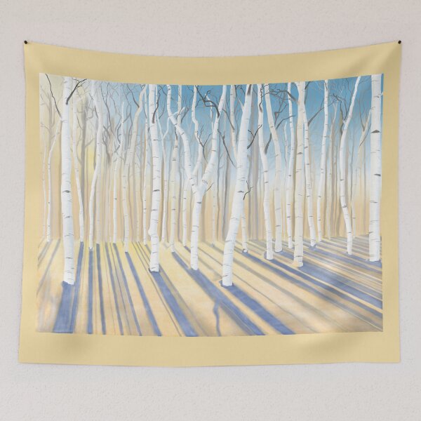 Item preview, Snowy Birch Forest at Sunset designed and sold by StarWerks.
