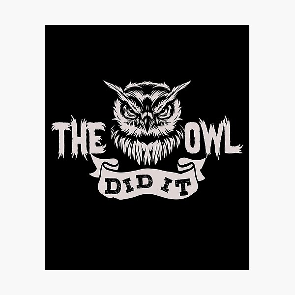 Item preview, The Owl Did It  designed and sold by whereismyrobot.