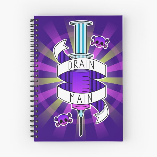Item preview, Drain Main Gamer Purple Syringe Crossbones designed and sold by JessicaAmber.