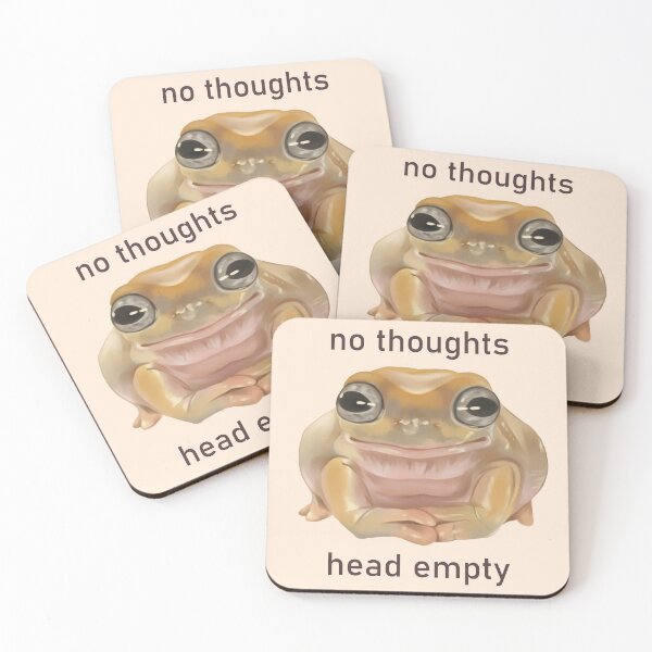 Item preview, No Thoughts, Head Empty Frog designed and sold by Lee Zeiman-Heider.