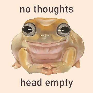 No Thoughts, Just Frog Coffee Mugs