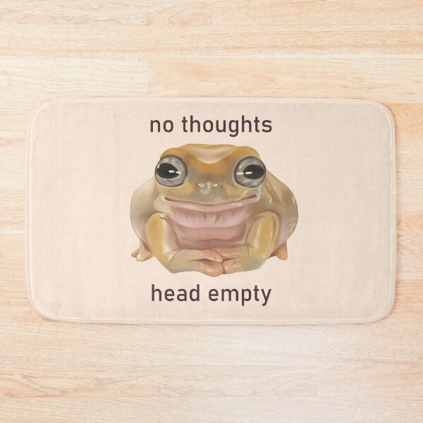 Item preview, No Thoughts, Head Empty Frog designed and sold by Lee Zeiman-Heider.