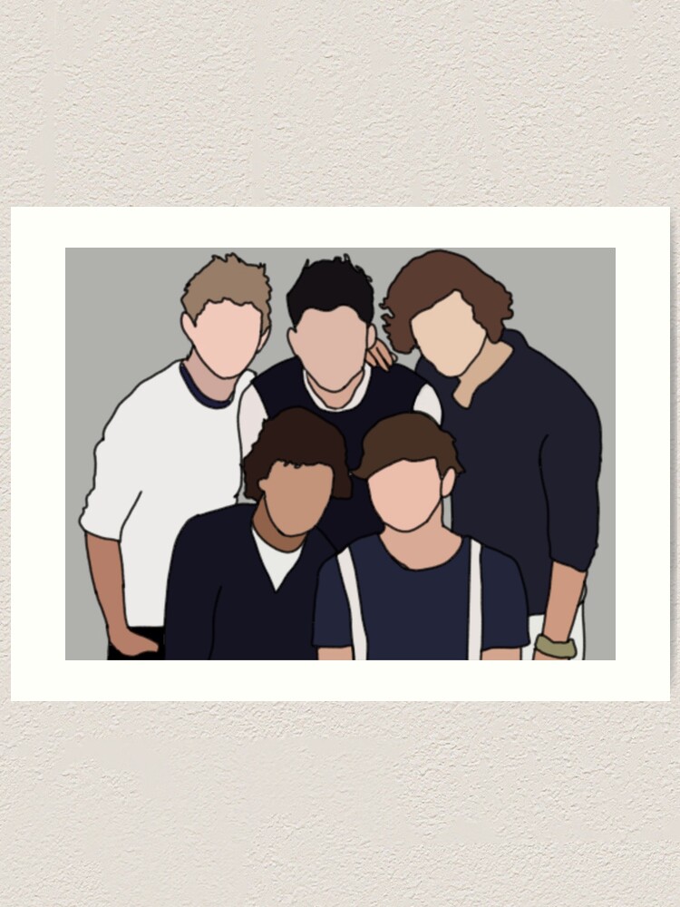 1D Group Photo Cotton Pillow