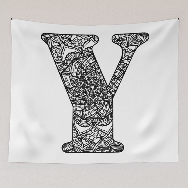 Item preview, Mandala Letter Y designed and sold by lizashev.