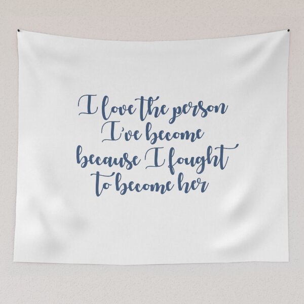 Item preview, Self Love - Quote Blue designed and sold by kherrin.