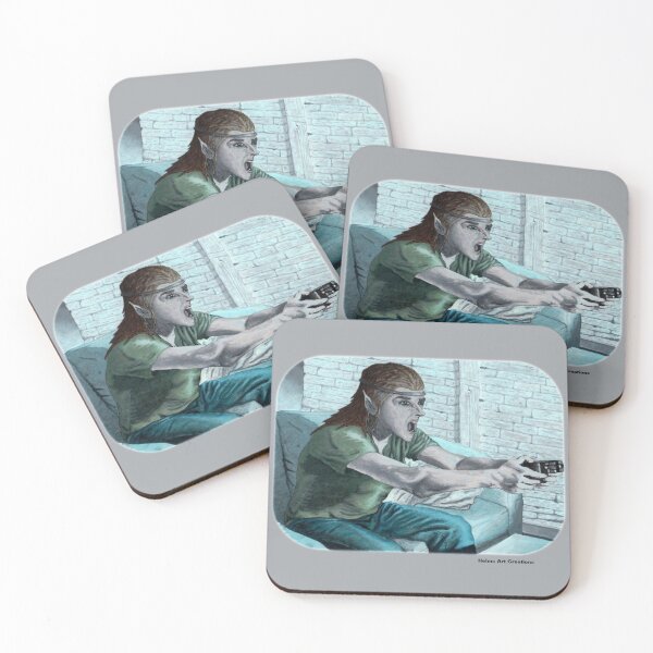 Item preview, Elf Video Gamer designed and sold by HelmsArt.