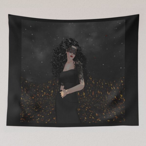 Item preview, second life avatar in lace mask designed and sold by The Poette.
