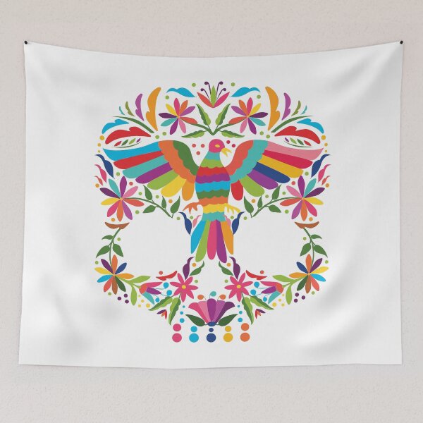 Item preview, Mexican Otomí Skull Design designed and sold by Akbaly.