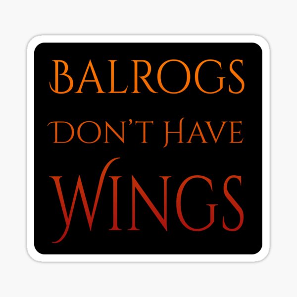 Definitely No Wings Sticker
